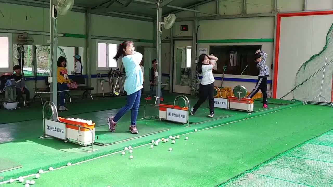 4,5학년 골프 수업 1